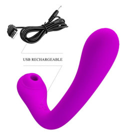 PRETTY LOVE ALEX VIBRATEUR ET STIMULATEUR - PURPLE