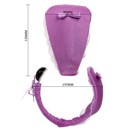 STRING AVEC VIBRATEUR VIOLET