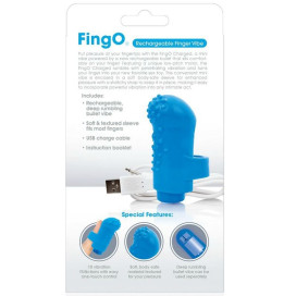 SCREAMING O RECHARGEABLE FINGER VIBE FING O BLUE