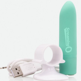 SCREAMING O RECHARGEABLE MASSAGER - POSITIVE - GREEN