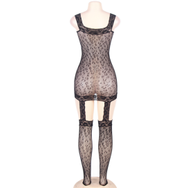 BODYSTOCKING QUEEN LINGERIE MOTIF LÉOPARD SL