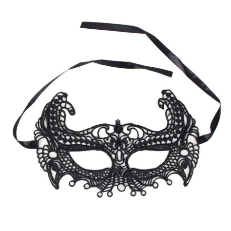 MASQUE QUEEN LINGERIE NOIR TAILLE UNIQUE