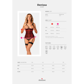 OBSESSIVE - CORSET ET STRING DENISSA XL/XXL