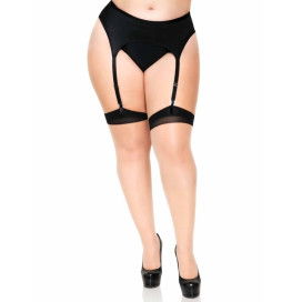 PLUS LYCRA SHEER 2 TON THIGH HIGH AVEC DOS ET TALON CUBAIN