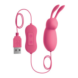 OMG CUTE RABBIT POWERFUL PINK VIBRATOR USB