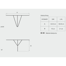 OBSESSIVE - INTENSA THONG L/XL