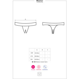 OBSESSIVE - MIAMOR PANTIES CON ABERTURA L/XL