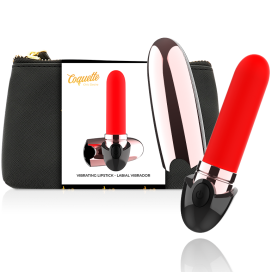 COQUETTE CHIC DESIRE VIBRATEUR RECHARGEABLE ROUGE A LÈVRES NOIR/ OR