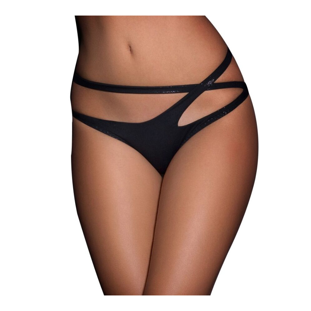 CULOTTE CROISÉE À DOUBLE BRACELET QUEEN LINGERIE L / XL